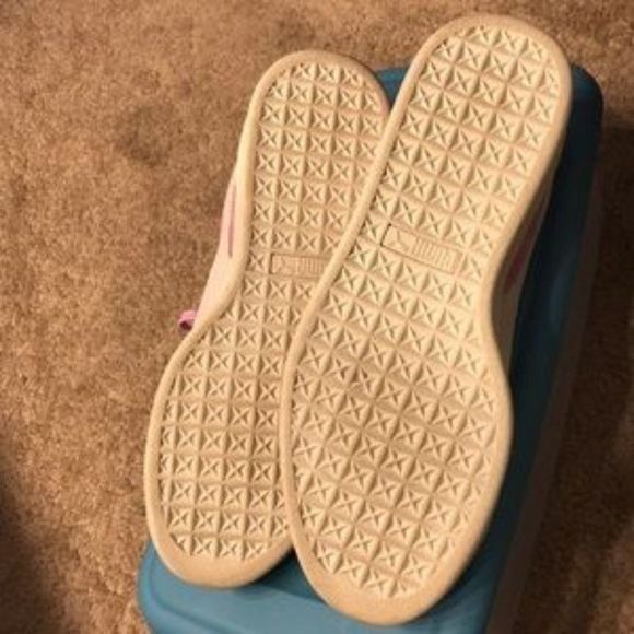 PUMA Pink suede/alligator embossed Sneakers - Picture 7 of 8